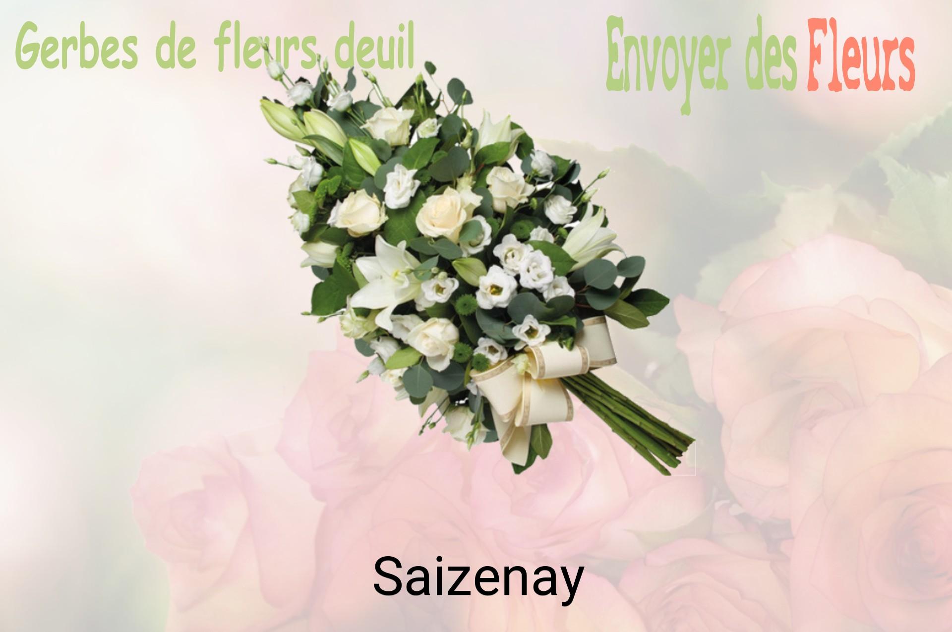 Gerbe de fleurs de deuil livrée à Saizenay